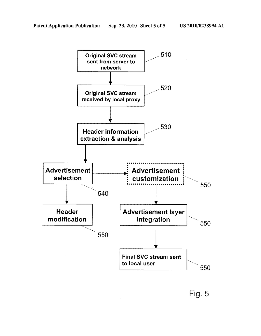 METHOD OF PROVIDING SCALABLE VIDEO CODING (SVC) VIDEO CONTENT WITH ADDED MEDIA CONTENT - diagram, schematic, and image 06