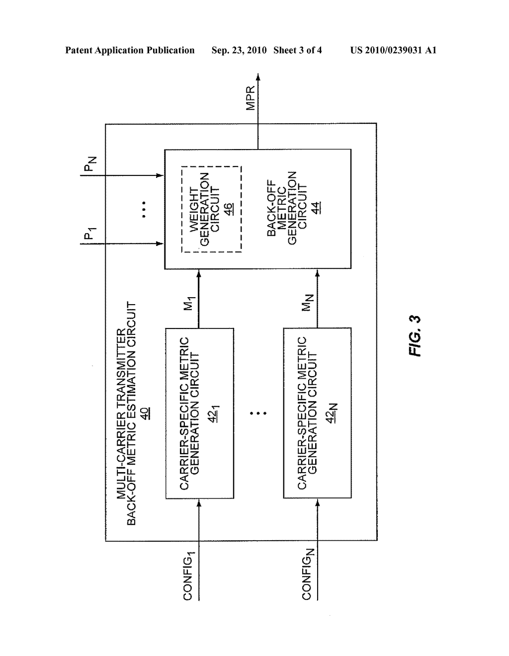 Multi-Carrier Transmitter Back-Off Estimation - diagram, schematic, and image 04