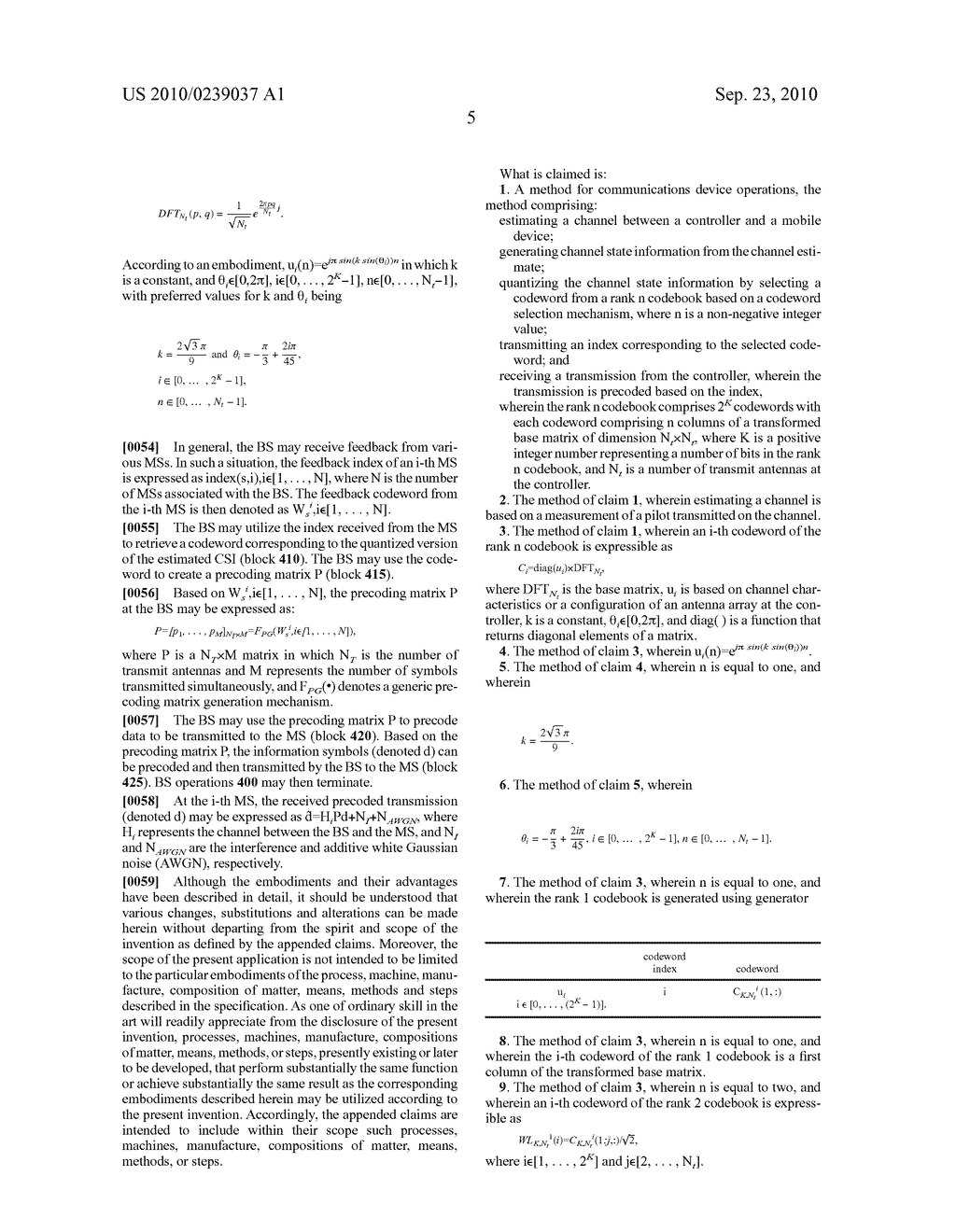 System and Method for Wireless Communications with Codebook Quantization - diagram, schematic, and image 09