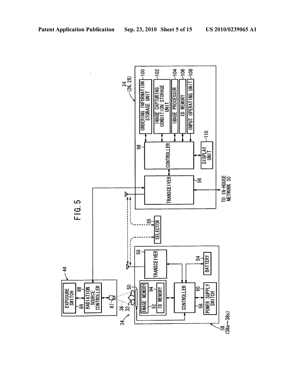 Radiographic image capturing system, radiation converter, processor, selector for selecting radiation converter and processor, program, method of selecting radiation converter and processor, and radiographic image capturing method - diagram, schematic, and image 06