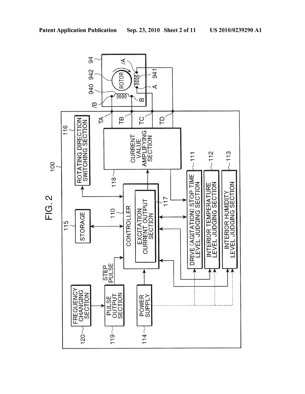 TONER AGITATING STEPPING MOTOR CONTROL UNIT, IMAGE FORMING APPARATUS AND STEPPING MOTOR CONTROL METHOD - diagram, schematic, and image 03