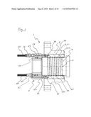 DEVICE FOR FRICTIONALLY COUPLING TWO COAXIAL COMPONENTS diagram and image