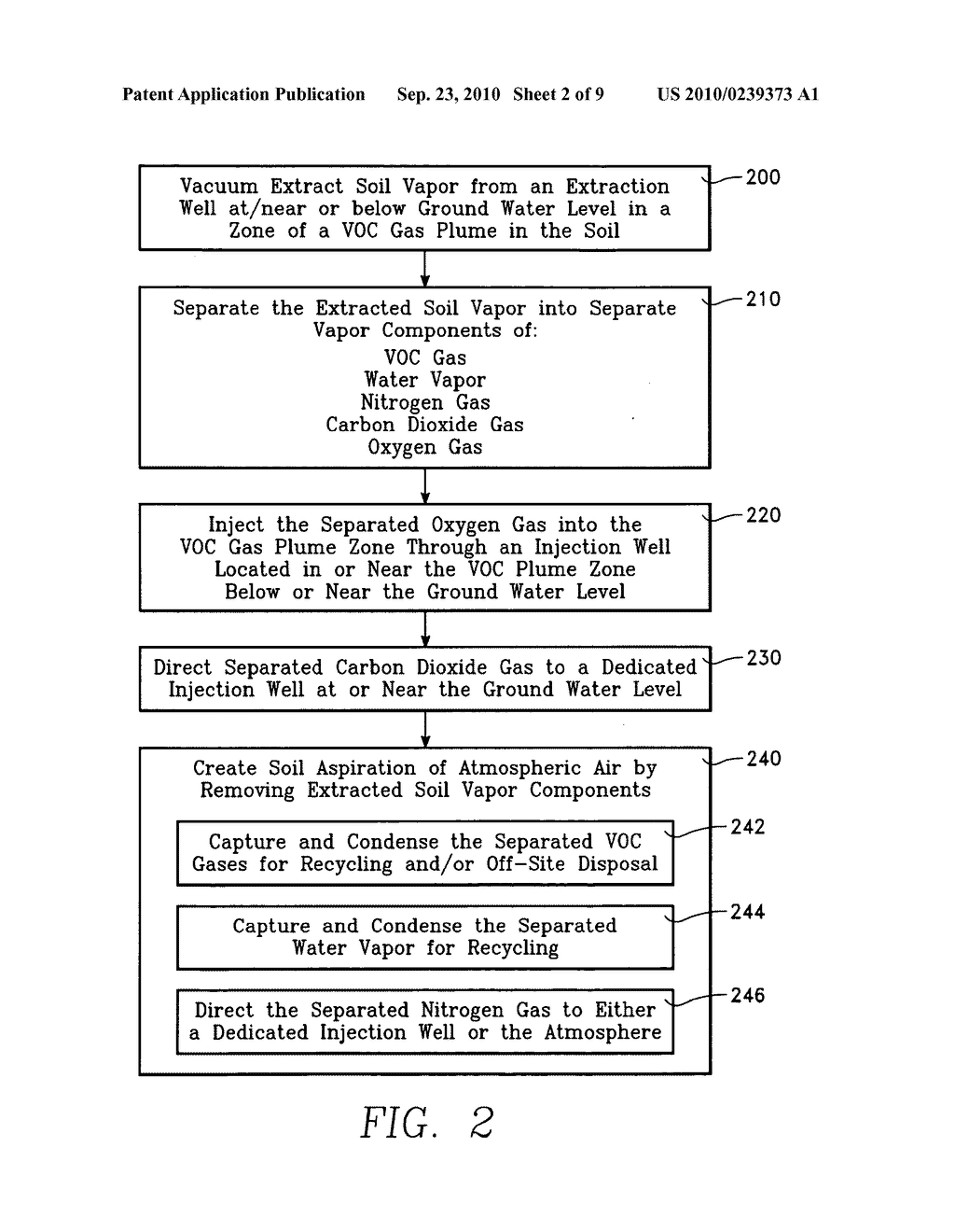 Soil vapor extraction remediation system with vapor stream separation - diagram, schematic, and image 03