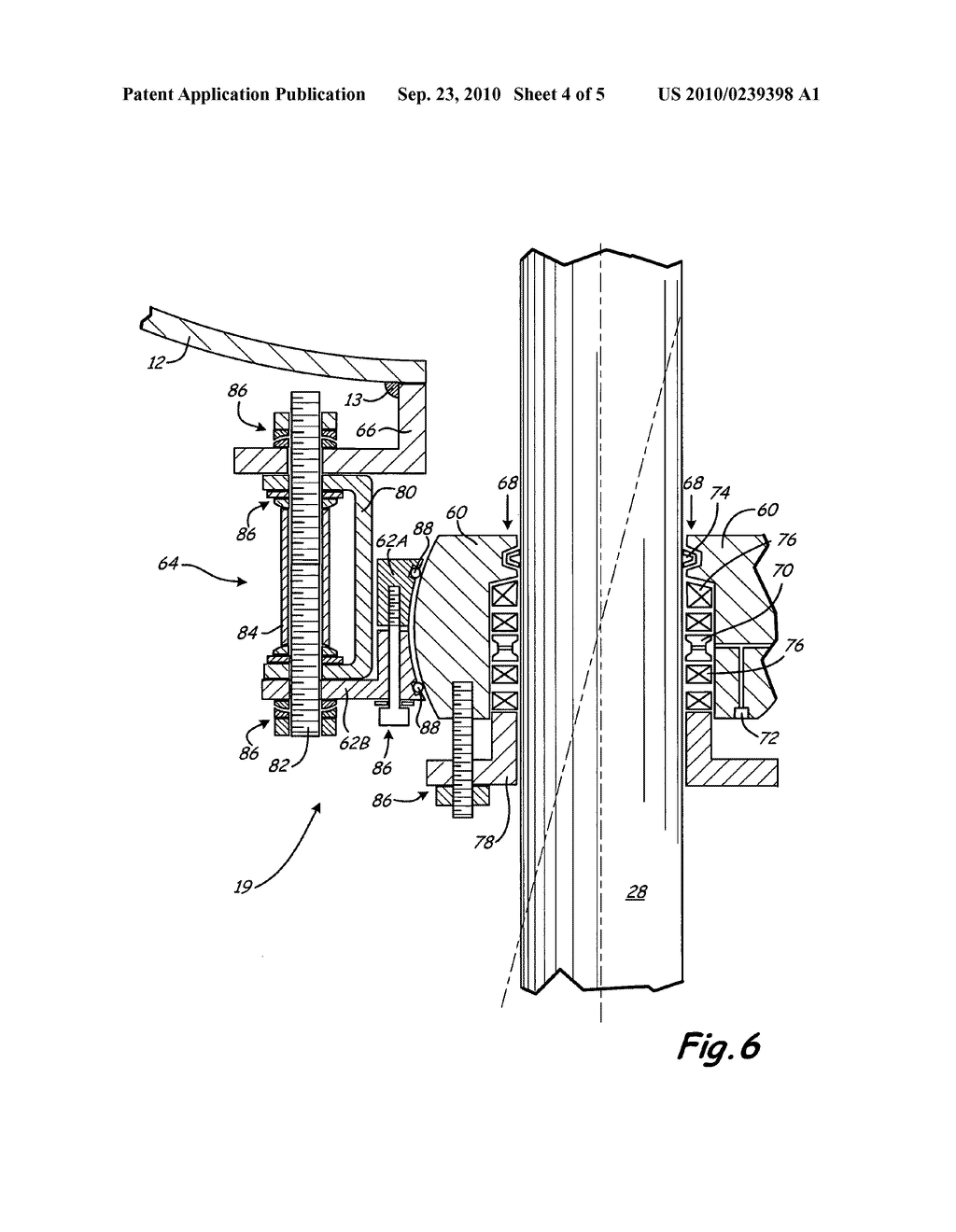 Floating seal stuffing box for silo with reciprocating frame - diagram, schematic, and image 05