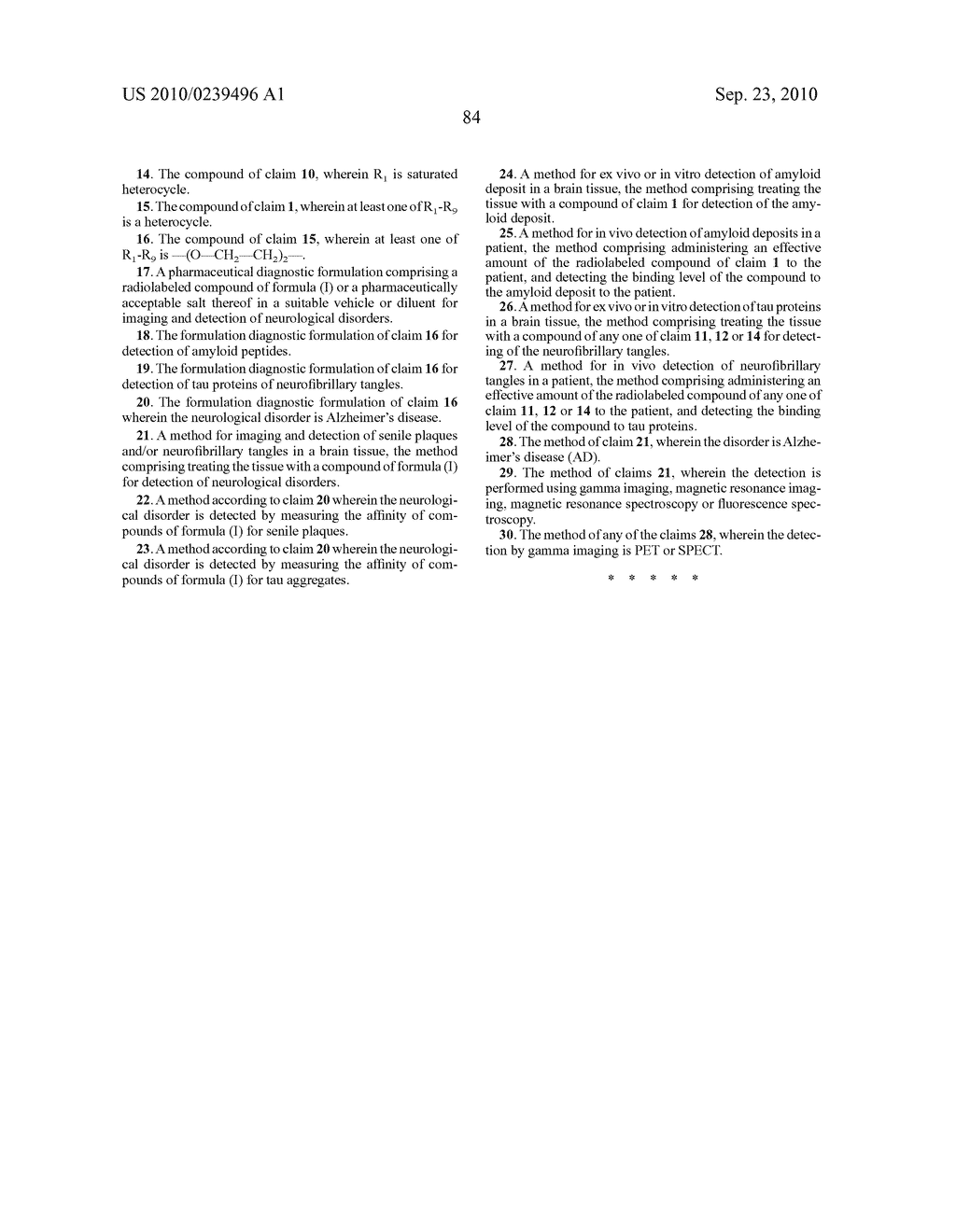 Imaging agents for detecting neurological disorders - diagram, schematic, and image 115