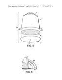 CAPSULE FOR PREPARING COFFEE IN A DEVICE COMPRISING A CARTRIDGE HOLDER WITH RELIEF AND RECESSED ELEMENTS diagram and image