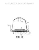 CAPSULE FOR PREPARING COFFEE IN A DEVICE COMPRISING A CARTRIDGE HOLDER WITH RELIEF AND RECESSED ELEMENTS diagram and image