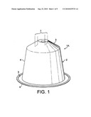 CAPSULE WITH FILTERING INSERT FOR PREPARING A COFFEE BEVERAGE diagram and image