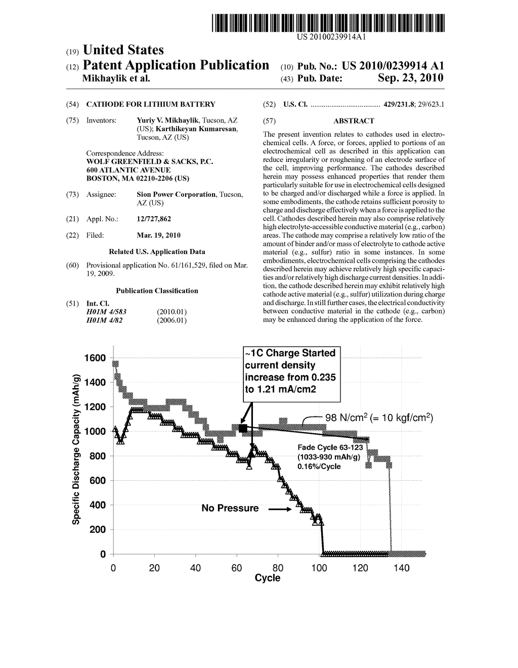 CATHODE FOR LITHIUM BATTERY - diagram, schematic, and image 01