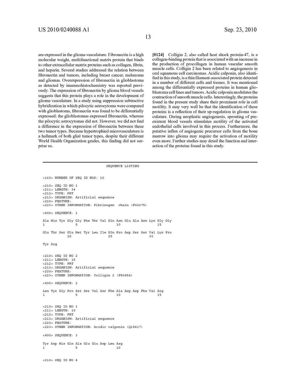 Peptide Markers for Diagnosis of Angiogenesis - diagram, schematic, and image 23