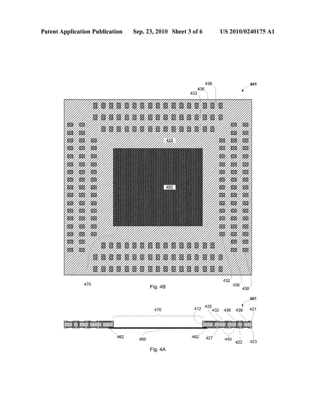 METHOD FOR MAKING A STACKED PACKAGE SEMICONDUCTOR MODULE HAVING PACKAGES STACKED IN A CAVITY IN THE MODULE SUBSTRATE - diagram, schematic, and image 04