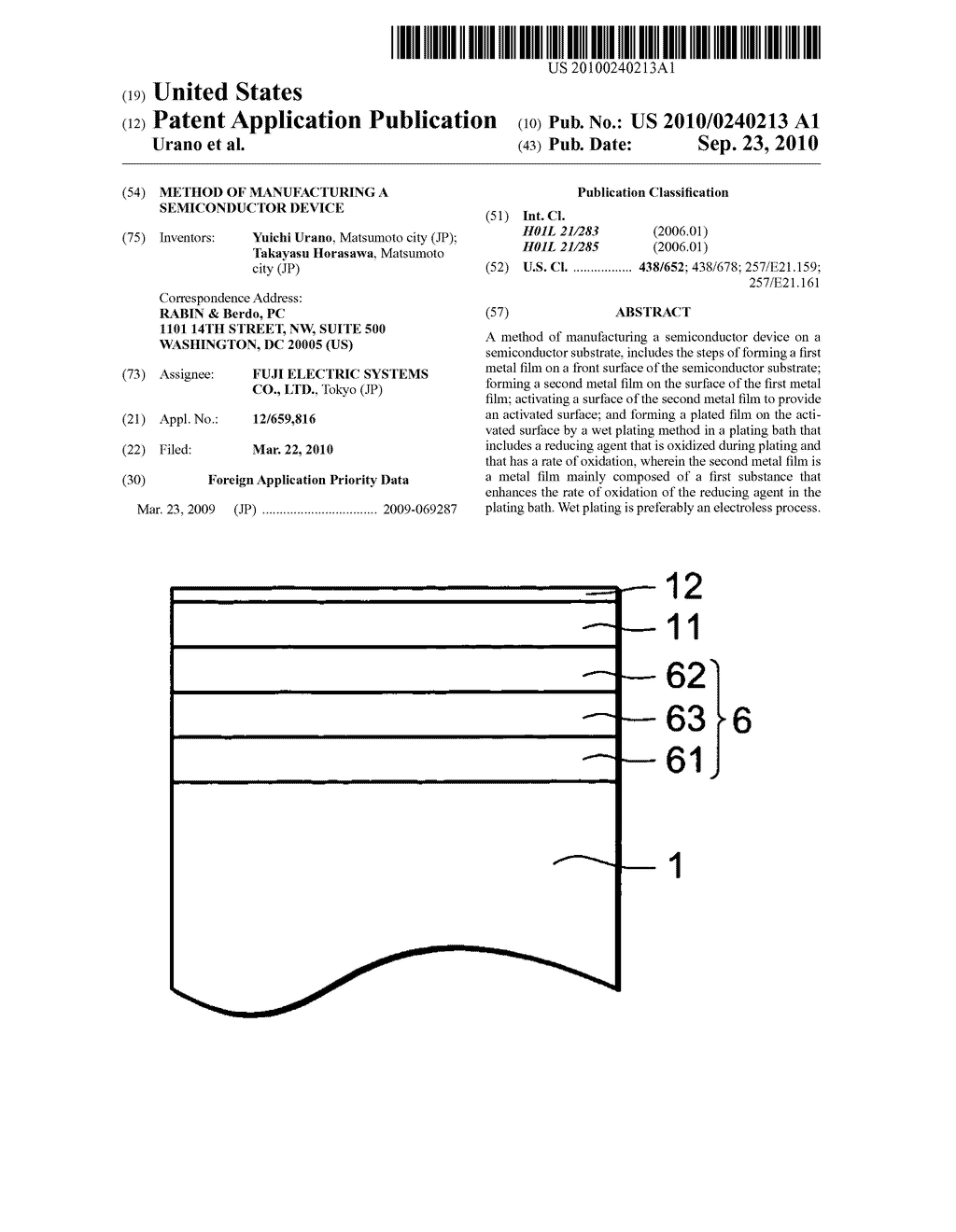 Method of manufacturing a semiconductor device - diagram, schematic, and image 01