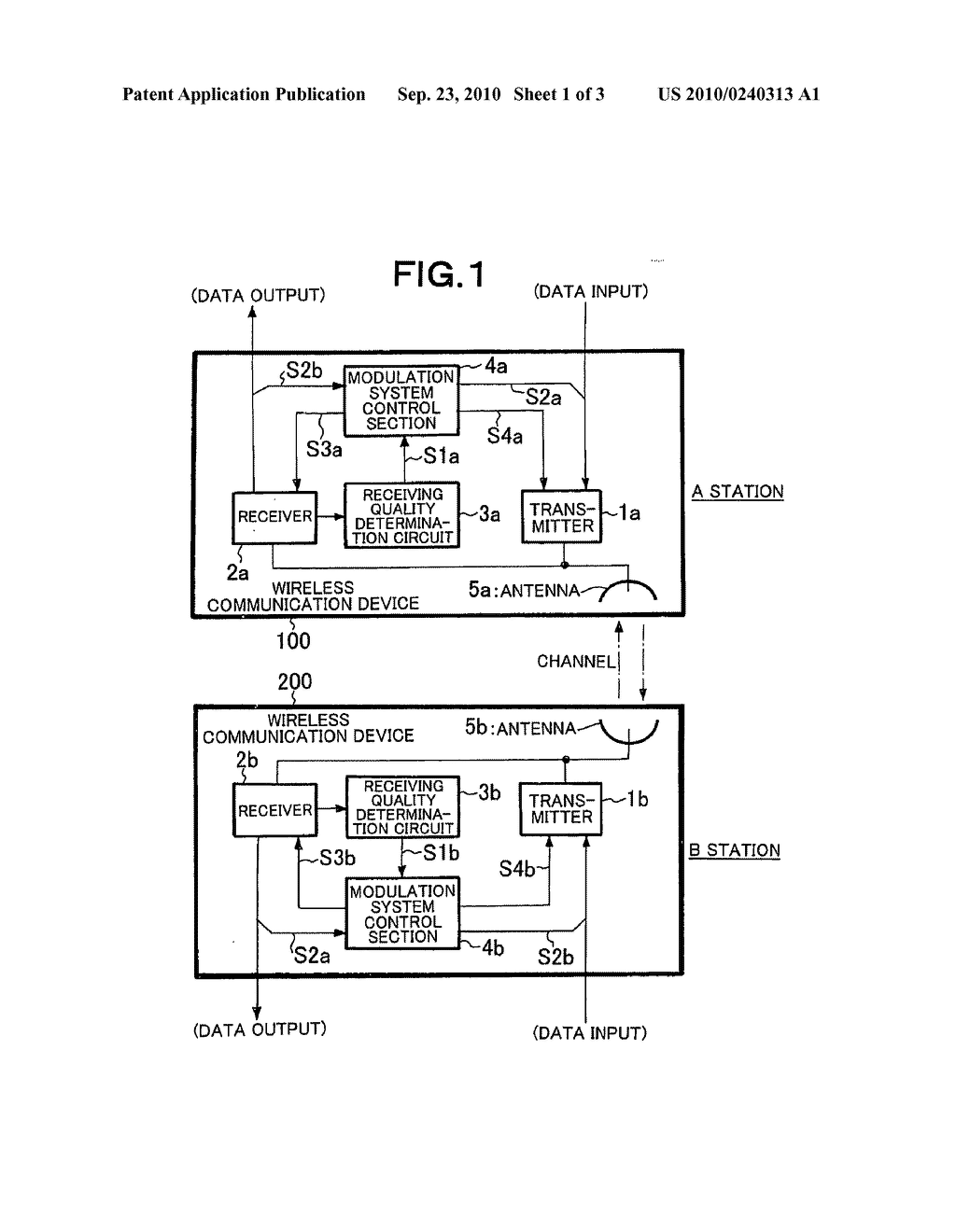 Wireless communication device and method for switching modulation system thereof - diagram, schematic, and image 02