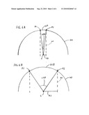 Domed tip pads for cue sticks and cue sticks having same diagram and image