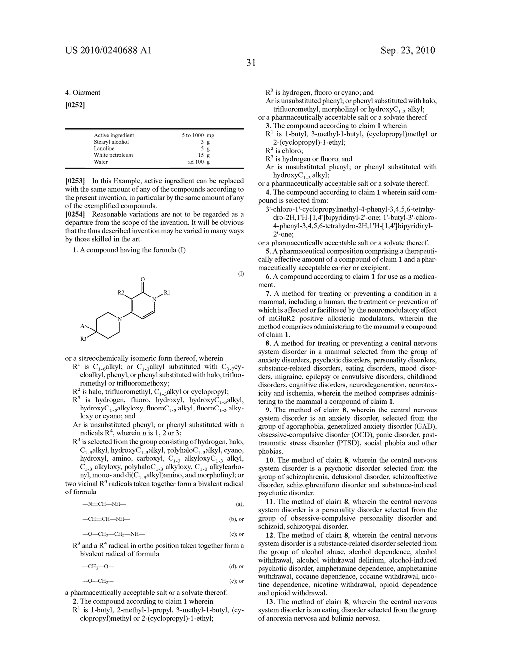 1,3-DISUBSTITUTED-4-PHENYL-3,4,5,6-TETRAHYDRO-2H,1 H-1,4 BIPYRIDINYL-2-ONES - diagram, schematic, and image 32