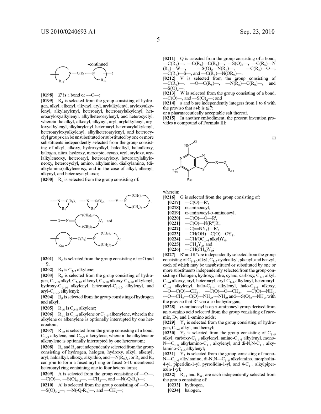  Oxime and Hydroxylamine Substituted Thiazolo [4,5-C] Ring Compounds and Methods - diagram, schematic, and image 06