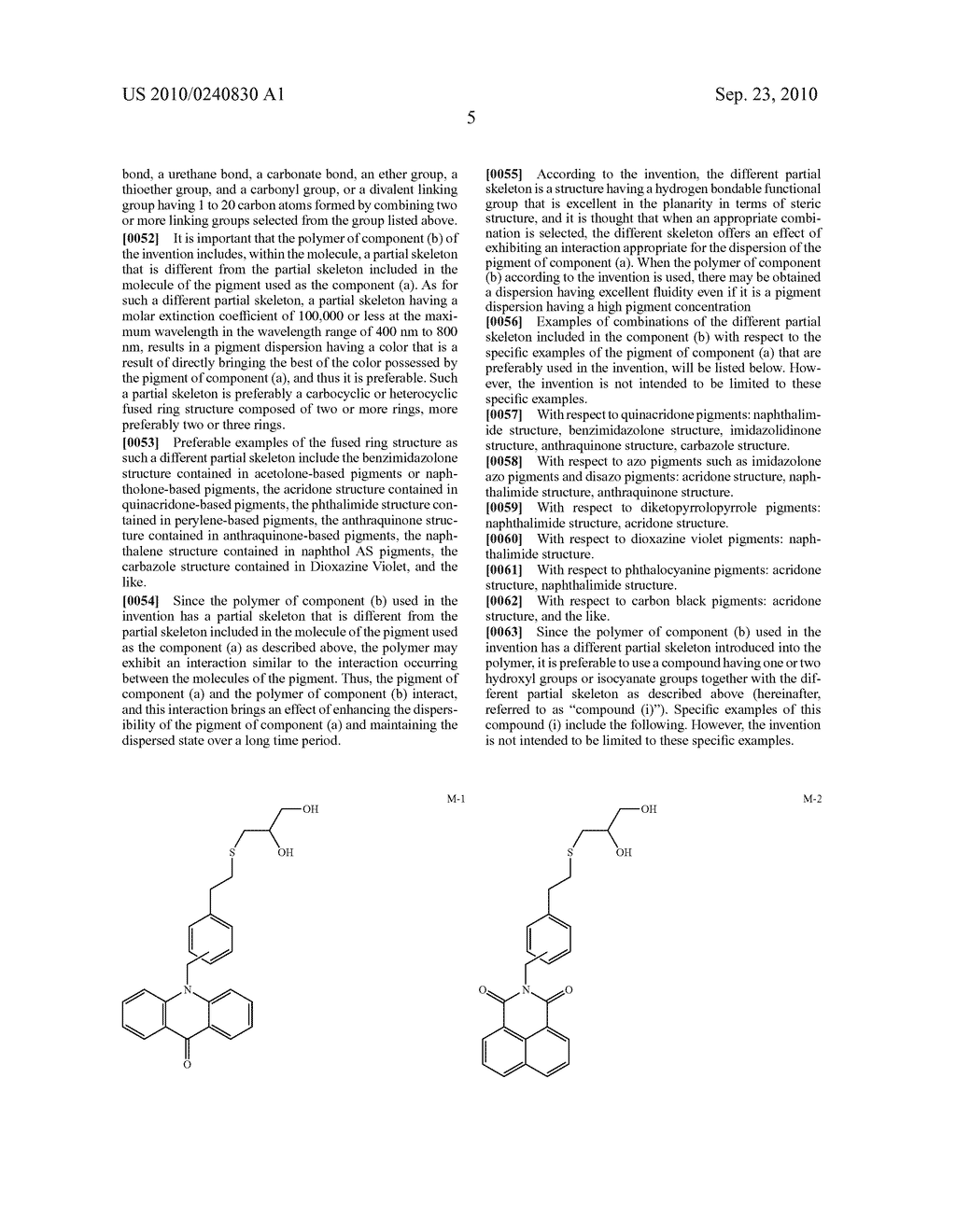 PIGMENT DISPERSION AND INK COMPOSITION, CURABLE COMPOSITION AND CURABLE INK COMPOSITION MAKING USE OF THE SAME - diagram, schematic, and image 06