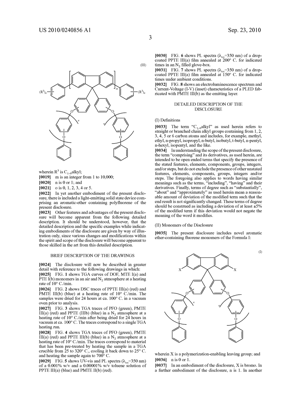 Aromatic Ether-Containing Fluorene Monomers, Processes for their Preparation and Polymerization Thereof - diagram, schematic, and image 12
