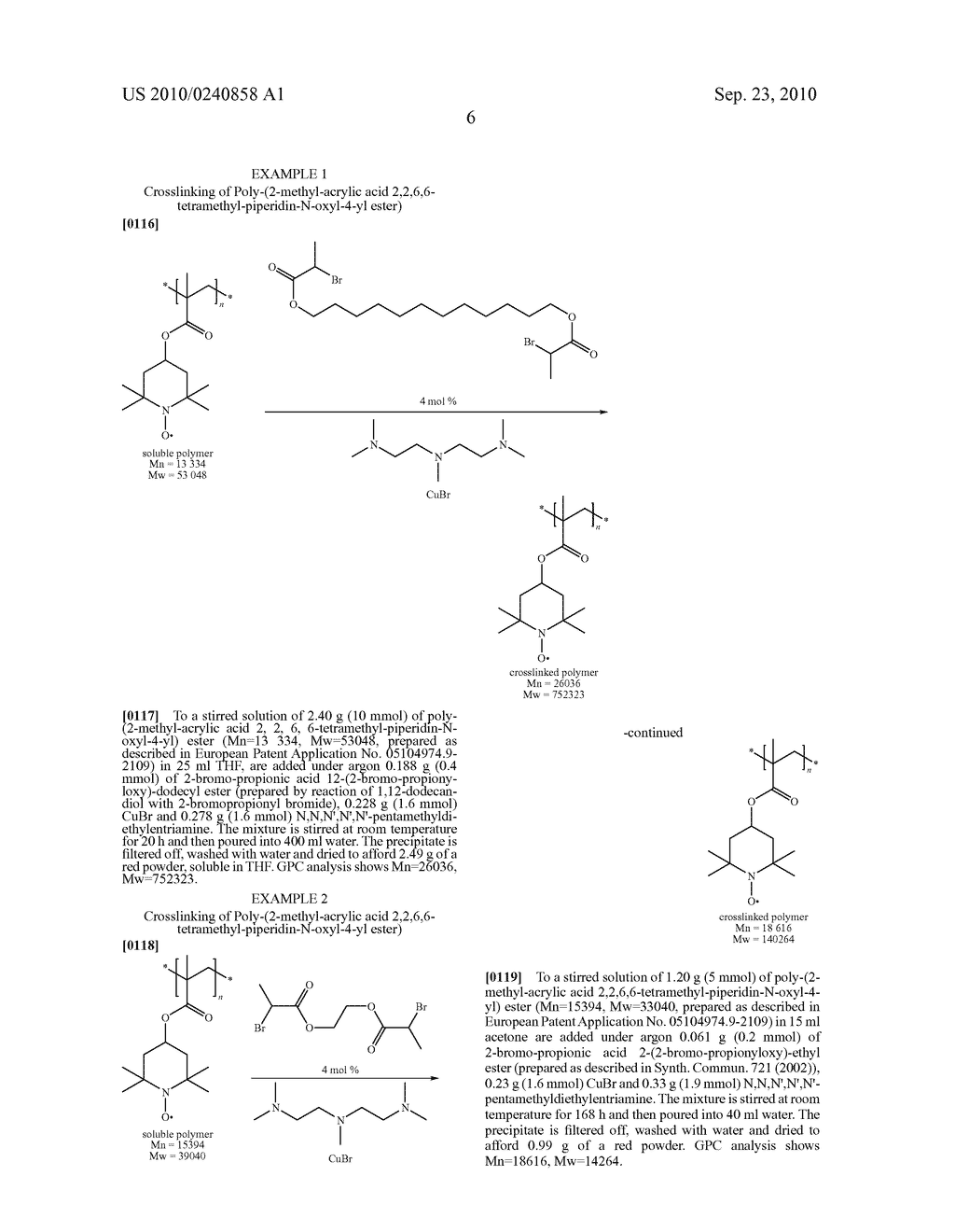 PROCESS FOR THE PREPARATION OF CROSSLINKED NITROXIDE POLYMERS - diagram, schematic, and image 07
