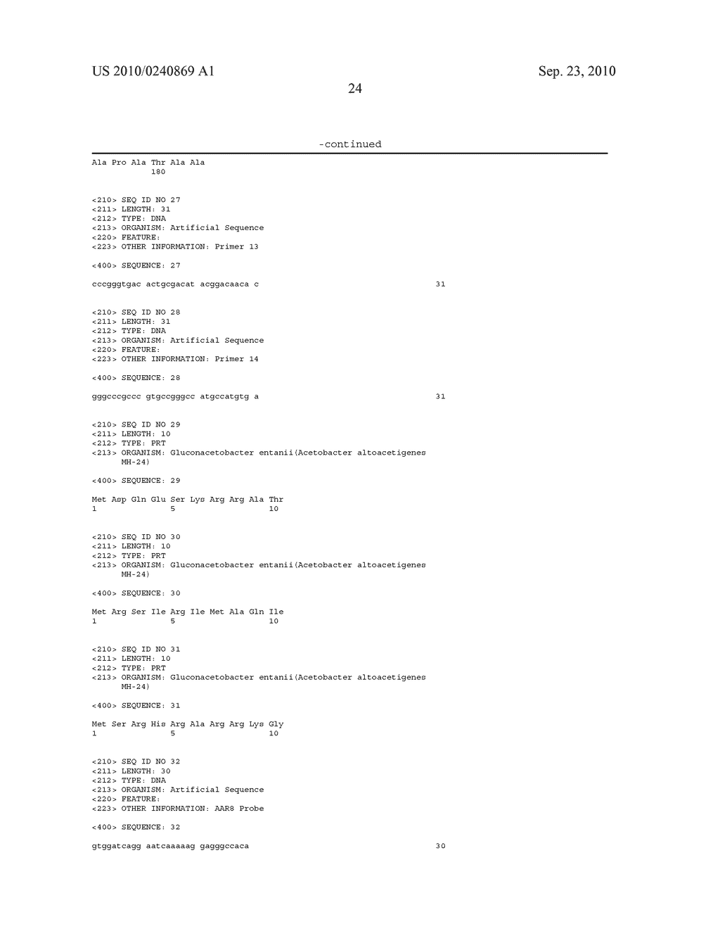 GENE RELATED TO GROWTH PROMOTING FUNCTION OF ACETIC ACID BACTERIUM, ACETIC ACID BACTERIUM BRED USING THE GENE AND METHOD FOR PRODUCING VINEGAR USING THE ACETIC ACID BACTERIUM - diagram, schematic, and image 36