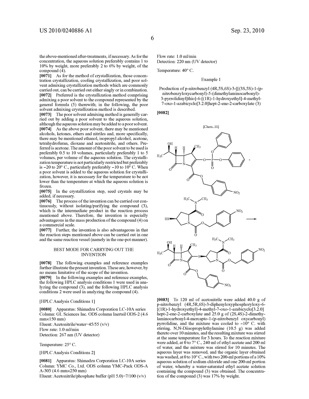 PROCESS FOR PRODUCING CARBAPENEM COMPOUND - diagram, schematic, and image 07