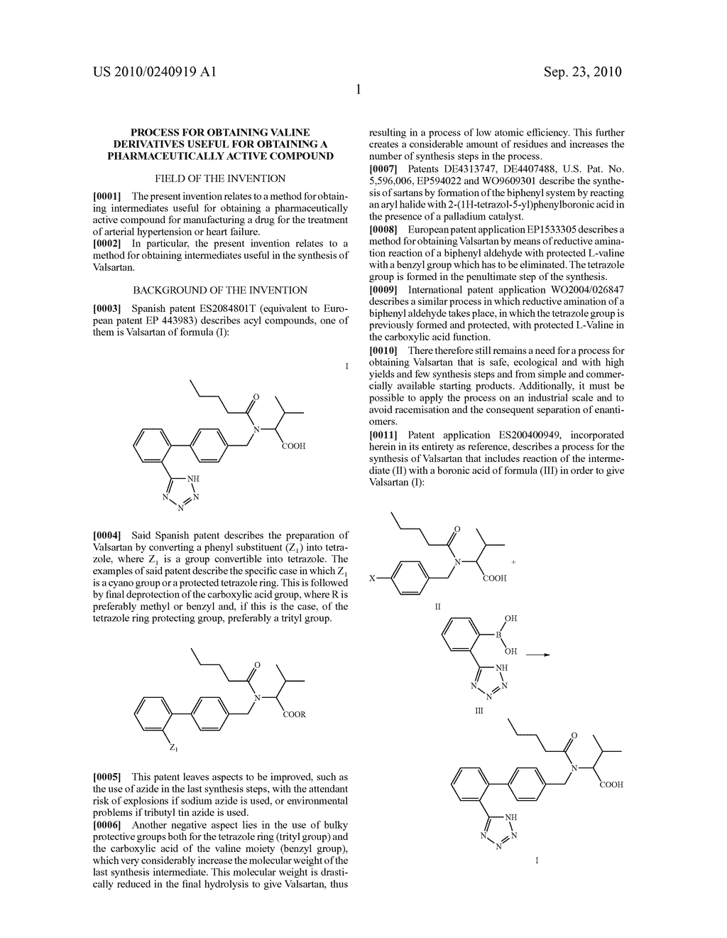 Process For Obtaining Valine Derivatives Useful For Obtaining A Pharmaceutically Active Compound - diagram, schematic, and image 02