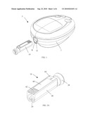 Analyte Test Device Integral With Lancet Firing Mechanism diagram and image