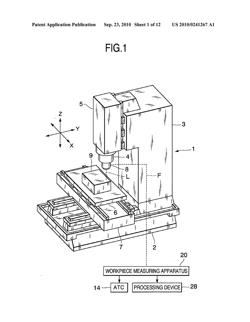 APPARATUS FOR AND METHOD OF MEASURING WORKPIECE ON MACHINE TOOL - diagram, schematic, and image 02