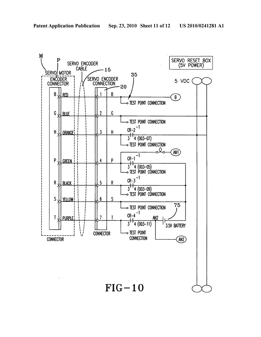 DEVICE AND METHOD FOR AUTOMATIC RESET OF ENCODER - diagram, schematic, and image 12