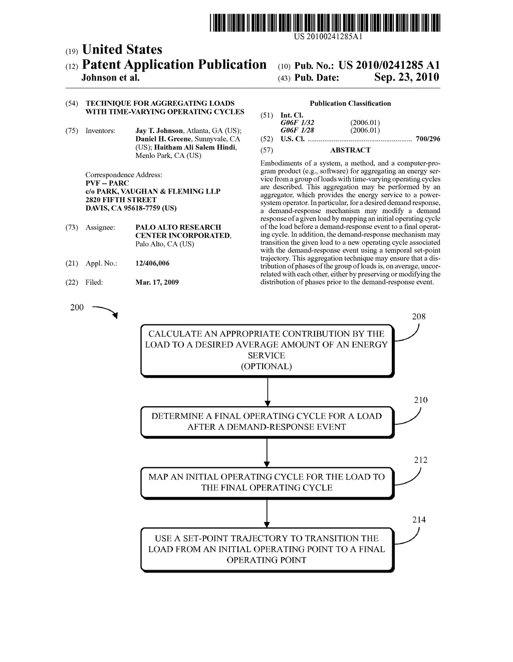 TECHNIQUE FOR AGGREGATING LOADS WITH TIME-VARYING OPERATING CYCLES - diagram, schematic, and image 01