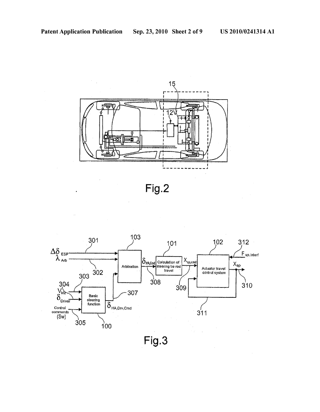 STEERING DEVICE FOR ADJUSTING A WHEEL STEERING ANGLE - diagram, schematic, and image 03