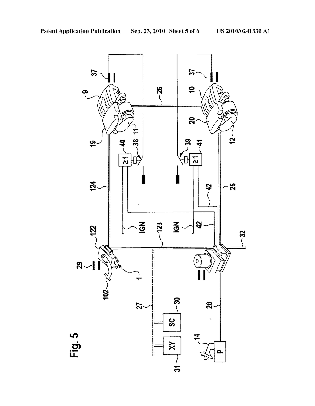 COMBINED BRAKING SYSTEM, PARTICULARLY FOR MOTOR VEHICLES - diagram, schematic, and image 06