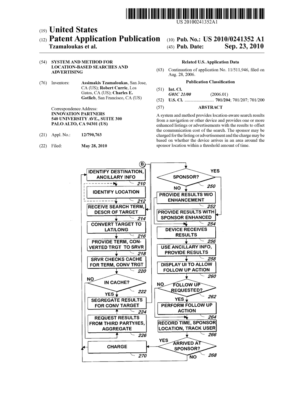 SYSTEM AND METHOD FOR LOCATION-BASED SEARCHES AND ADVERTISING - diagram, schematic, and image 01