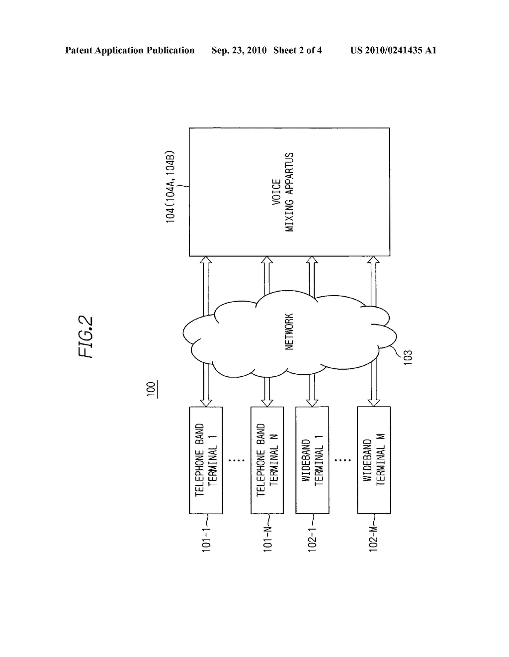 Apparatus for efficiently mixing narrowband and wideband voice data and a method therefor - diagram, schematic, and image 03