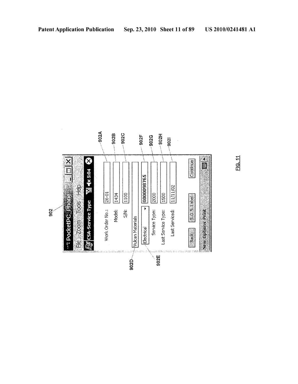 SERVICE OPERATION DATA PROCESSING USING CHECKLIST FUNCTIONALITY IN ASSOCIATION WITH INSPECTED ITEMS - diagram, schematic, and image 12