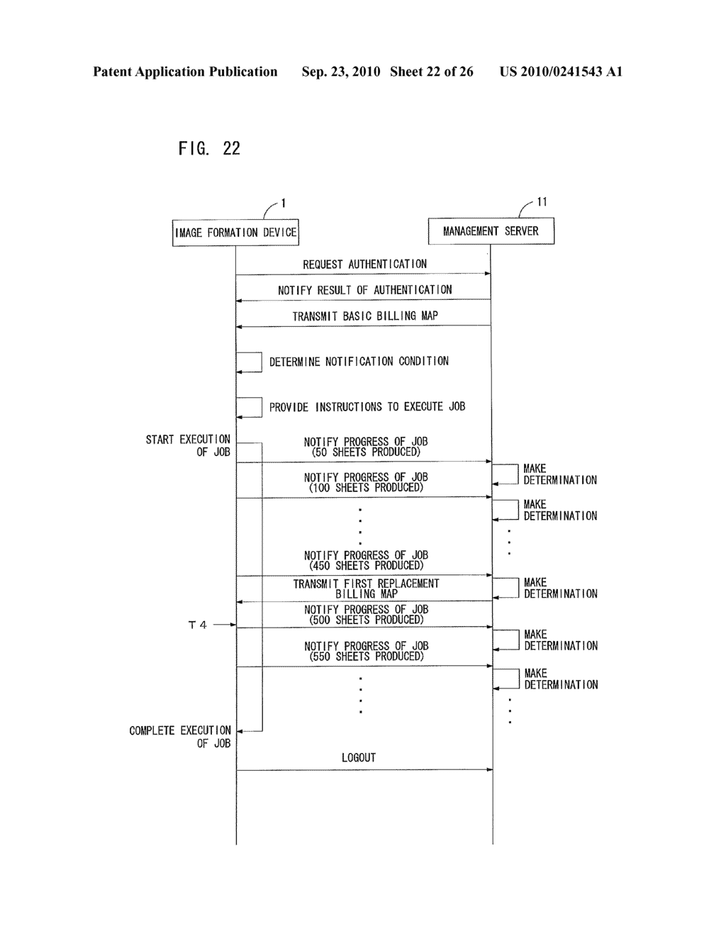 IMAGE FORMATION SYSTEM, IMAGE FORMATION DEVICE, AND METHOD OF BILLING CALCULATION - diagram, schematic, and image 23