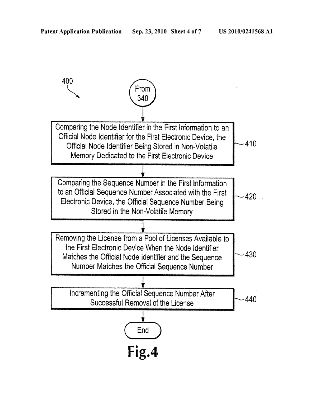 METHOD AND SYSTEM FOR TRANSFERRING SOFTWARE AND HARDWARE FEATURE LICENSES BETWEEN DEVICES - diagram, schematic, and image 05