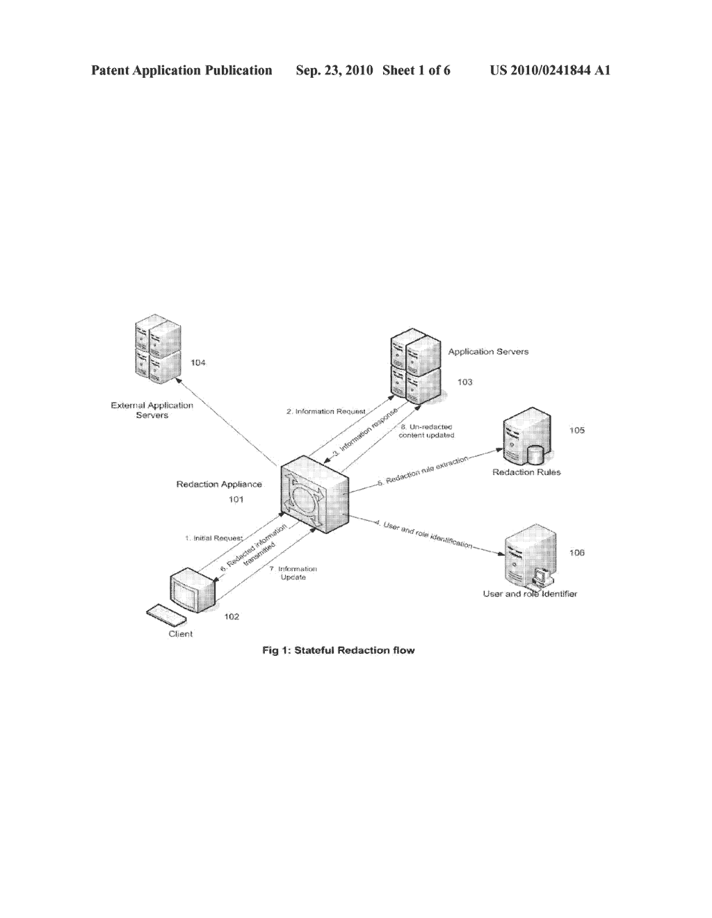 METHOD, SYSTEM AND APPARATUS FOR PROVIDING STATEFUL INFORMATION REDACTION - diagram, schematic, and image 02
