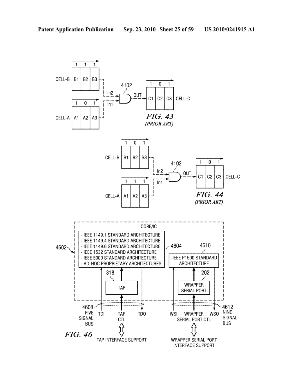 IEEE 1149.1 AND P1500 TEST INTERFACES COMBINED CIRCUITS AND PROCESSES - diagram, schematic, and image 26