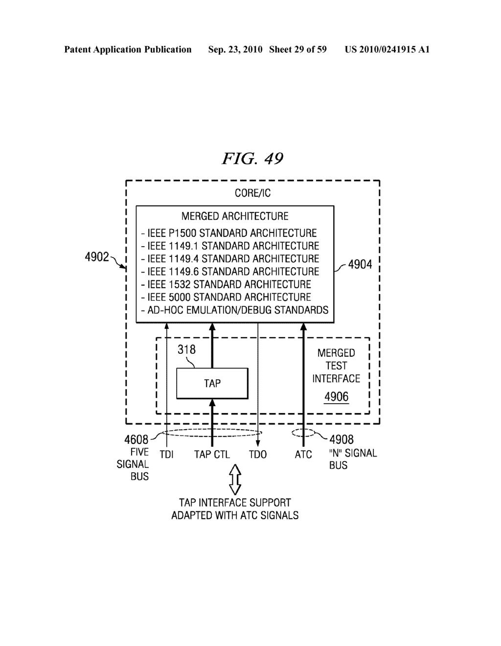 IEEE 1149.1 AND P1500 TEST INTERFACES COMBINED CIRCUITS AND PROCESSES - diagram, schematic, and image 30