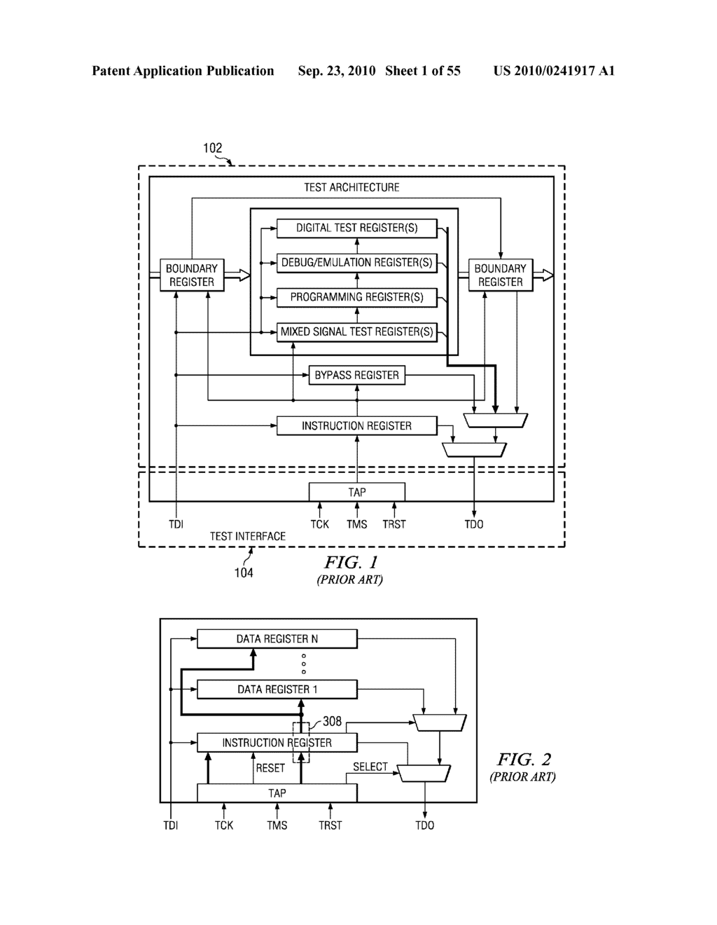 GATING TAP REGISTER CONTROL BUS AND AUXILIARY/WRAPPER TEST BUS - diagram, schematic, and image 02