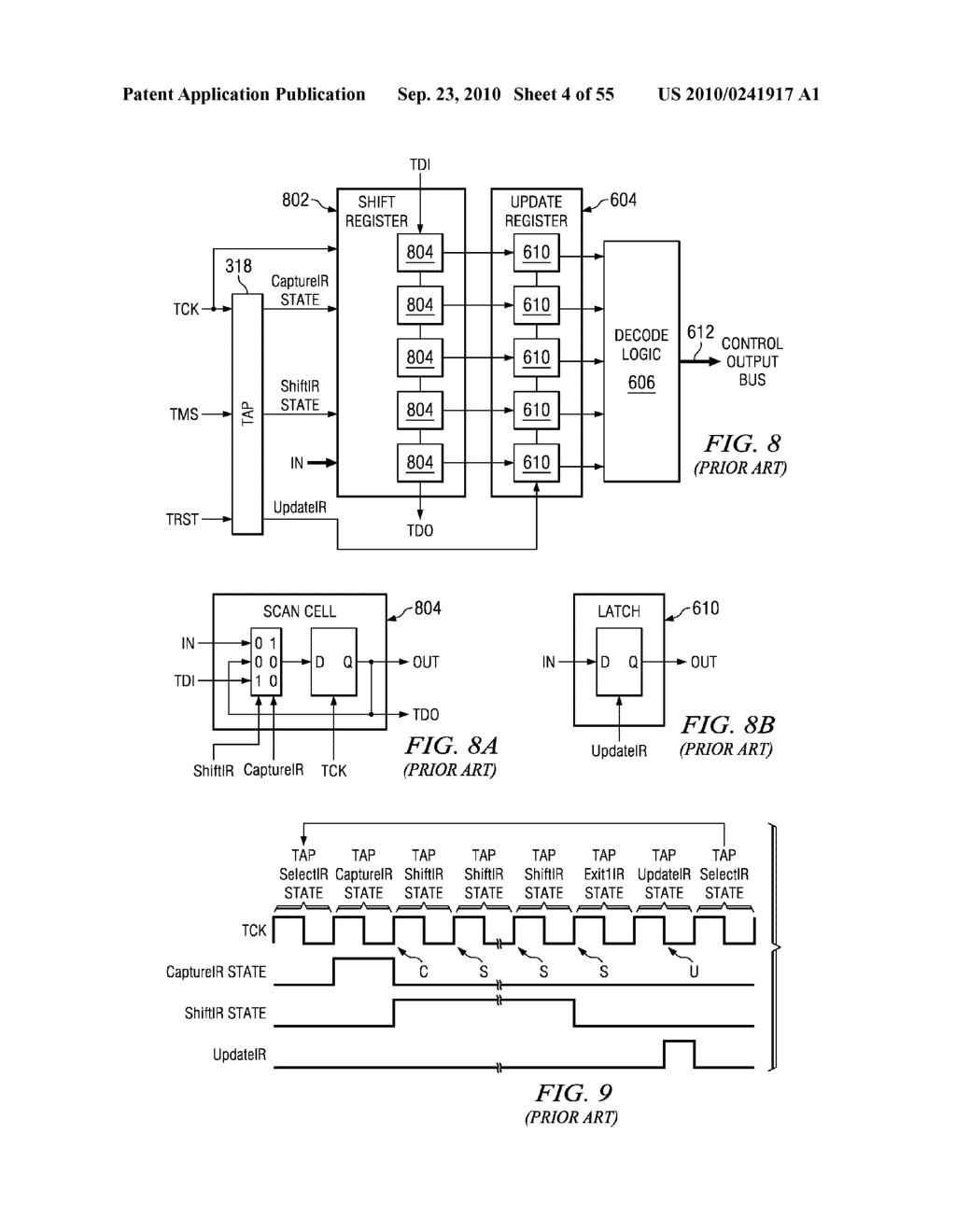 GATING TAP REGISTER CONTROL BUS AND AUXILIARY/WRAPPER TEST BUS - diagram, schematic, and image 05