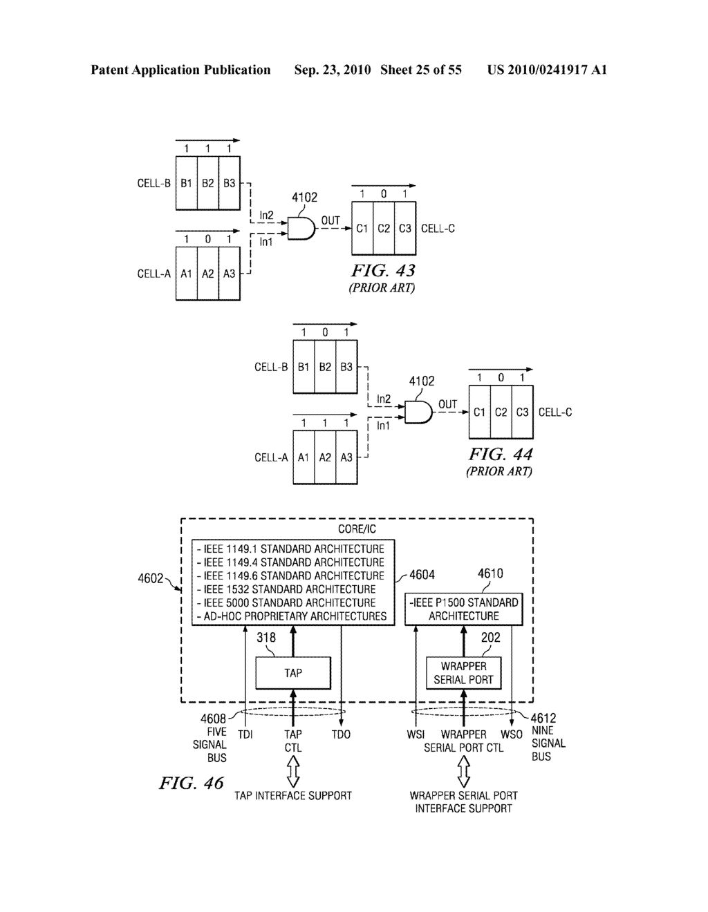 GATING TAP REGISTER CONTROL BUS AND AUXILIARY/WRAPPER TEST BUS - diagram, schematic, and image 26