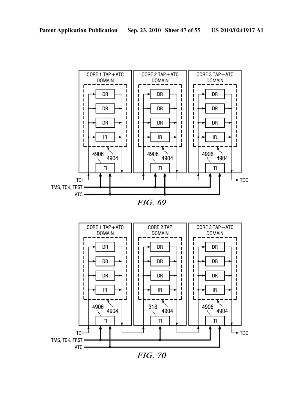 GATING TAP REGISTER CONTROL BUS AND AUXILIARY/WRAPPER TEST BUS - diagram, schematic, and image 48