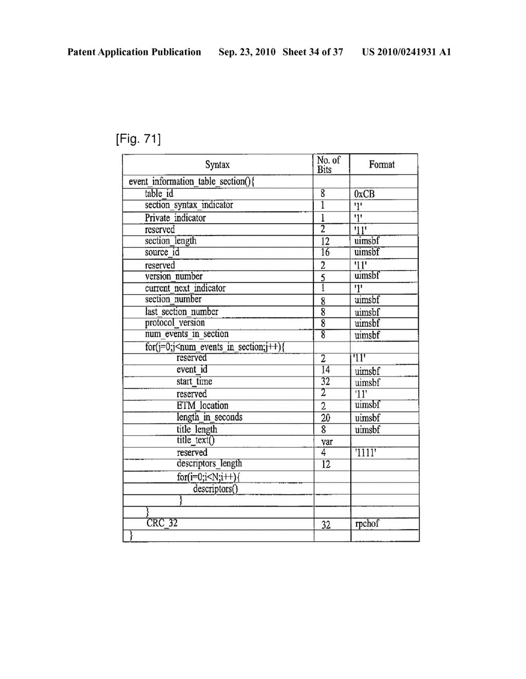 DIGITAL BROADCASTING SYSTEM AND METHOD OF PROCESSING DATA IN DIGITAL BROADCASTING SYSTEM - diagram, schematic, and image 35