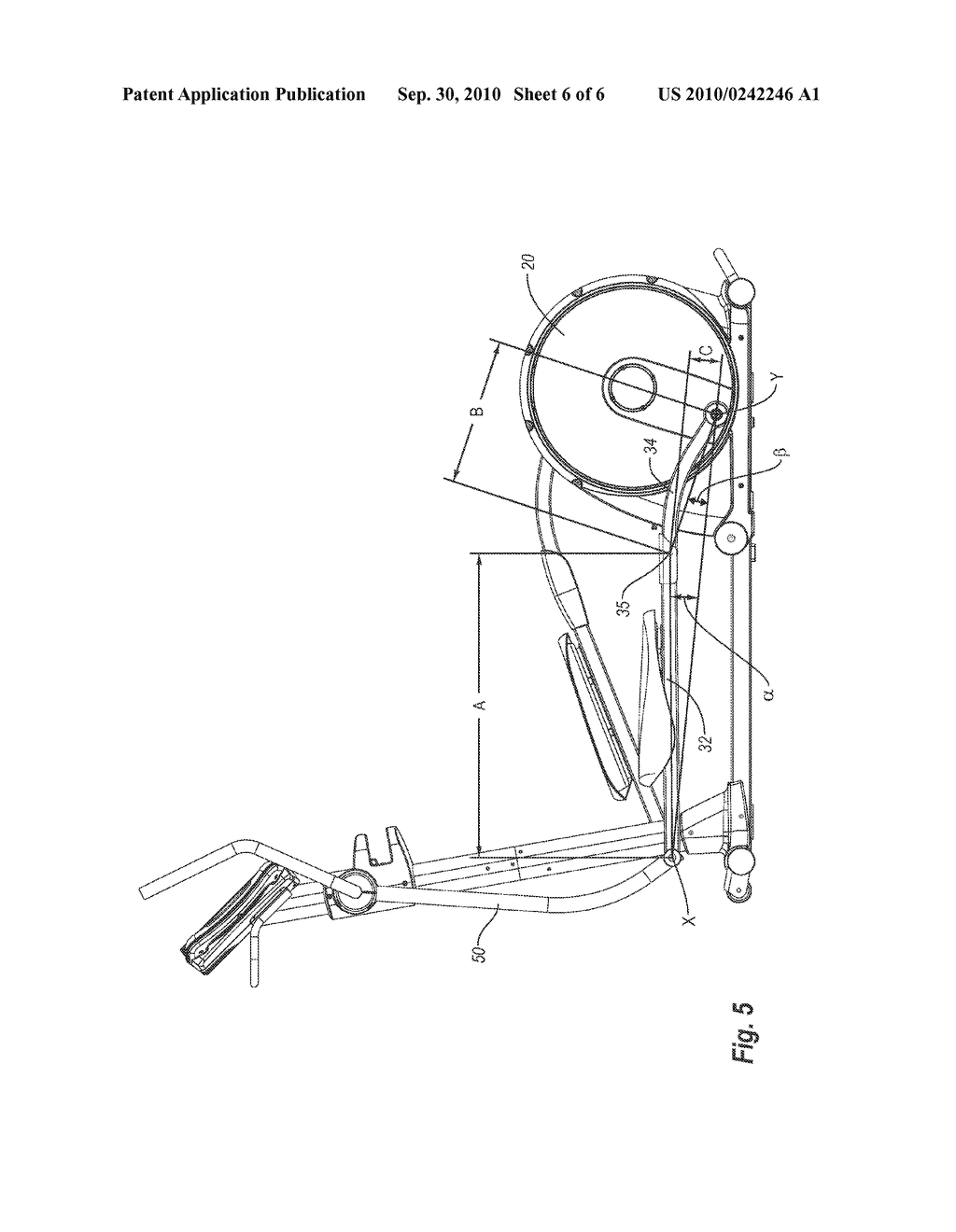 ONE-STEP FOLDABLE ELLIPTICAL EXERCISE MACHINE - diagram, schematic, and image 07