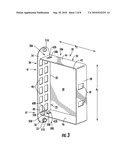 Hinged Fiber Optic Module Housing and Module and Methods of Manufacture and Assembly diagram and image