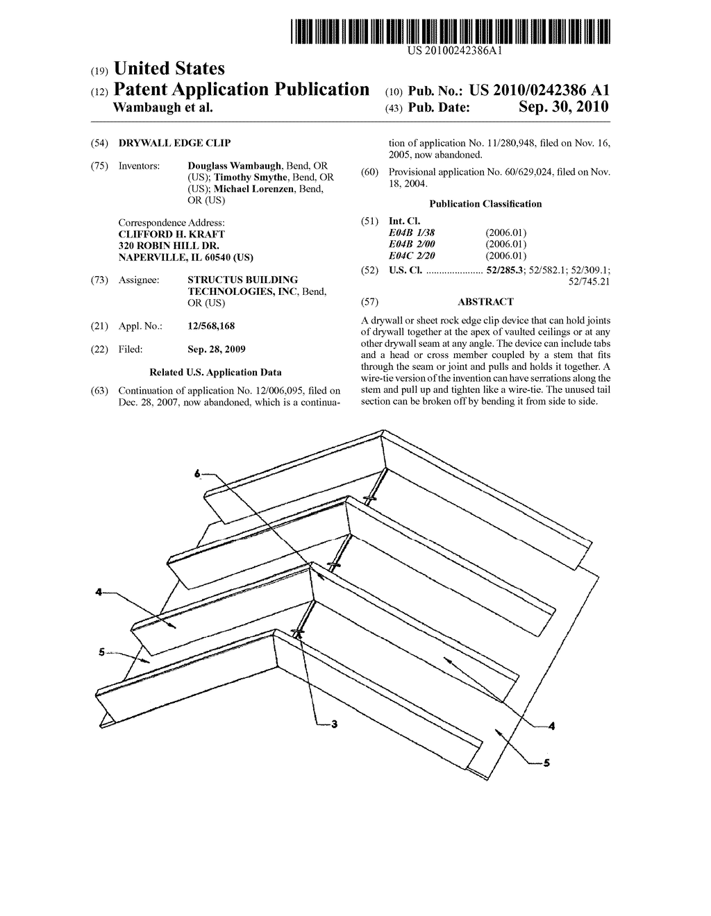 Drywall Edge Clip - diagram, schematic, and image 01