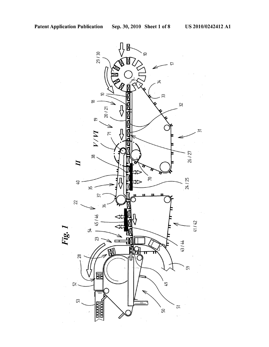 METHOD AND DEVICE FOR PRODUCING CIGARETTE PACKS - diagram, schematic, and image 02