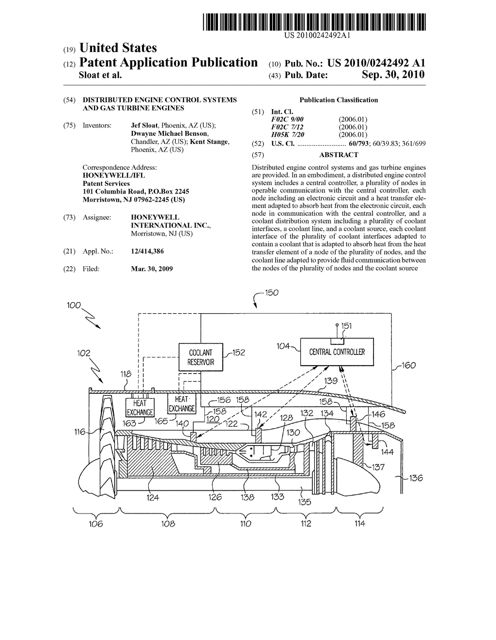 DISTRIBUTED ENGINE CONTROL SYSTEMS AND GAS TURBINE ENGINES - diagram, schematic, and image 01